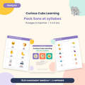Pack Sons et syllabes à imprimer : rimes et jeux de sons pour les 3 à 6 ans (19 pages)